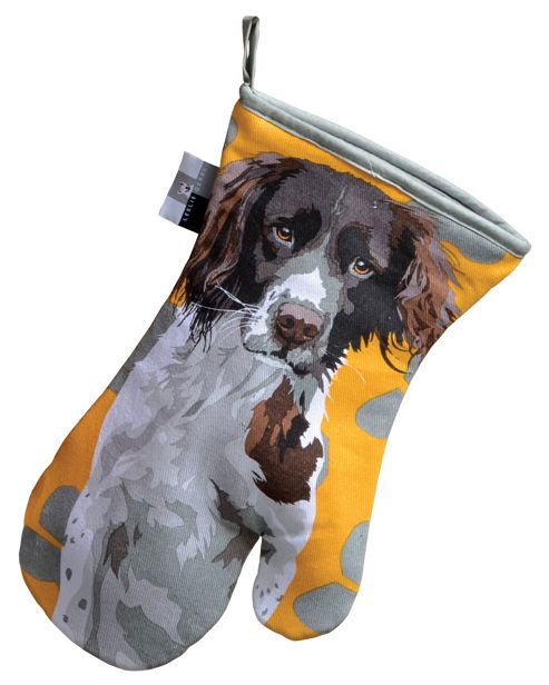 Image of Leslie Gerry Springer Spaniel Design Single Oven Gauntlet