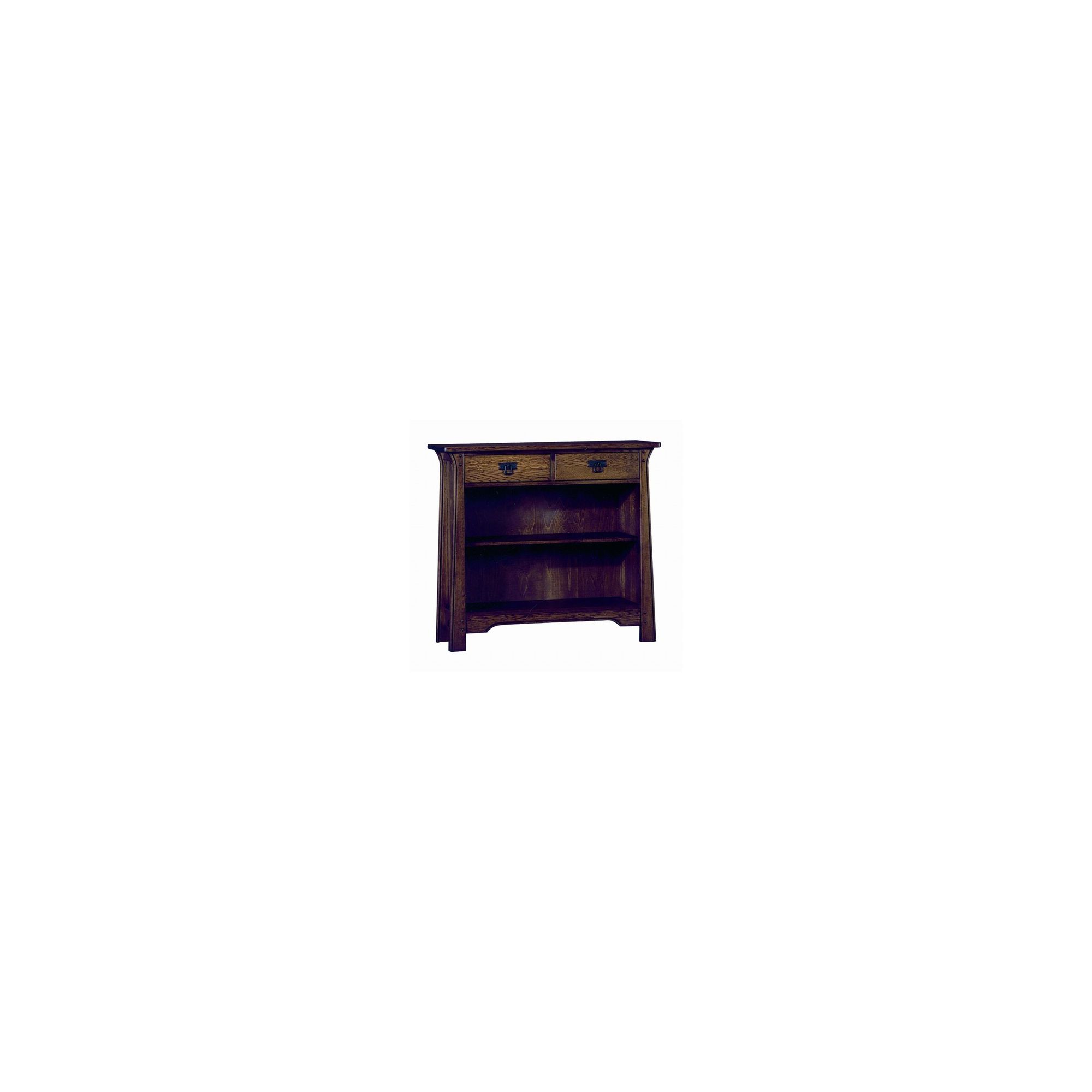 Sherry Designs Legacy Low Bookcase with 2 Drawers - Antique Dark at Tesco Direct