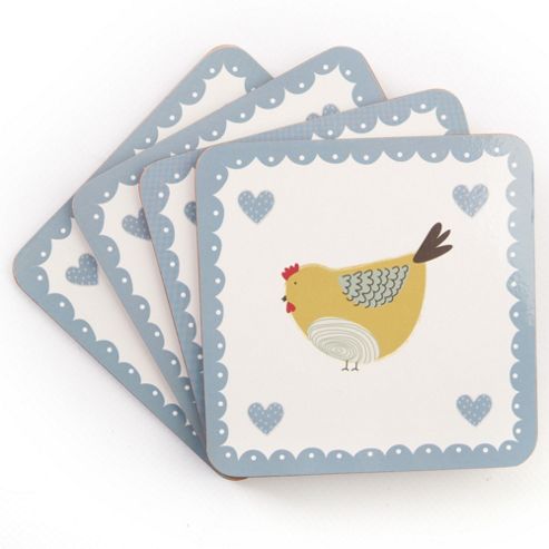 Image of David Mason Design Chirpy Chicks Coasters (set Of 4)