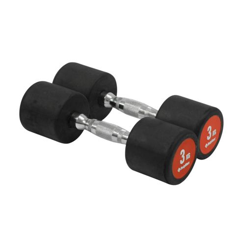 Image of Bodymax Pro V3 Rubber Dumbbells - 3kg