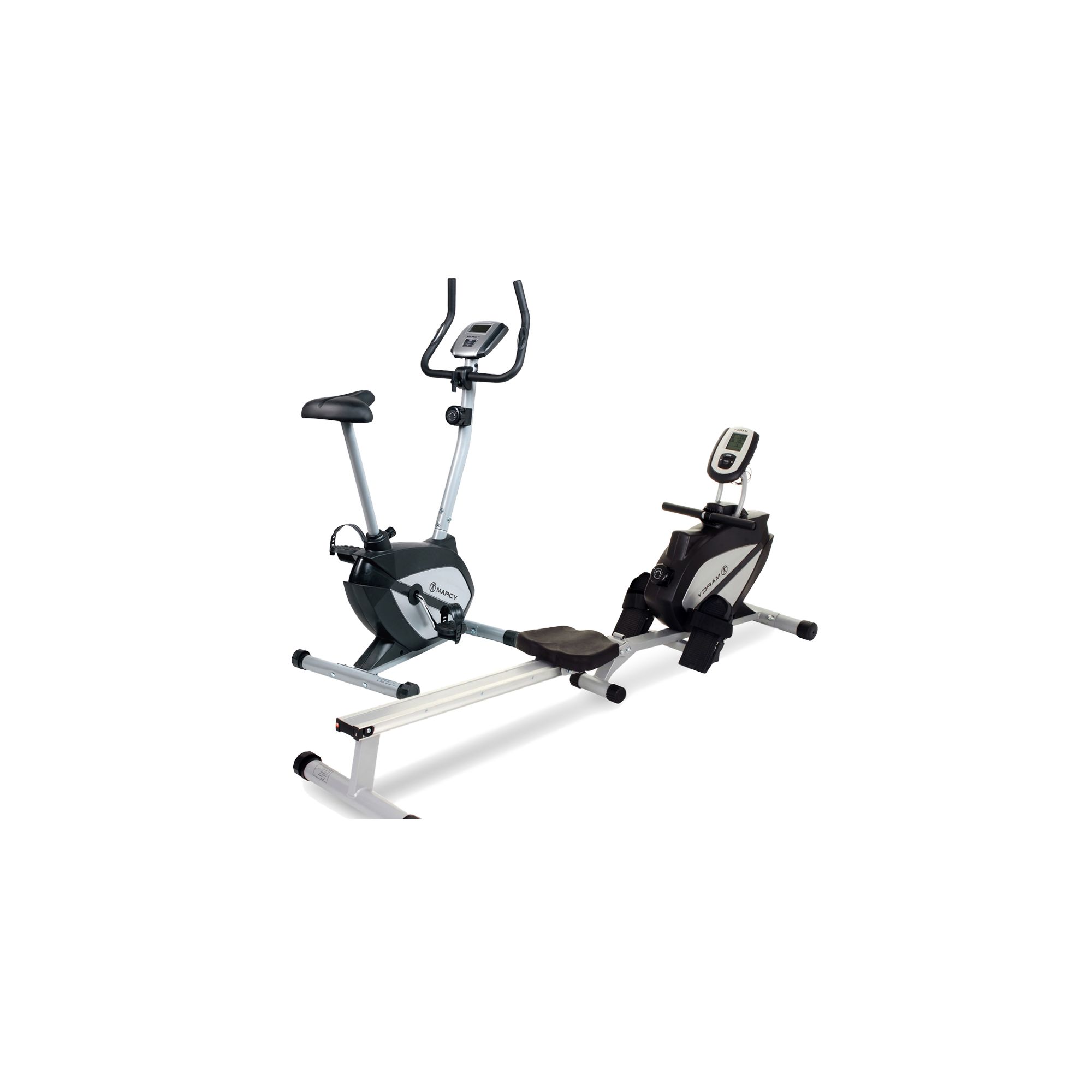 Marcy Rowing Machine and Exercise Bike Package 