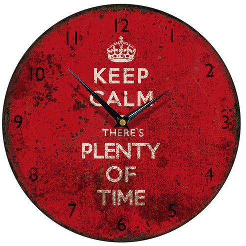 Image of Smith & Taylor Keep Calm Round Wall Clock