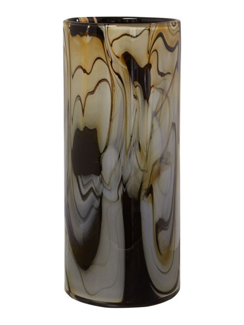 Image of Biba Cream & Black Swirl Vase, Small