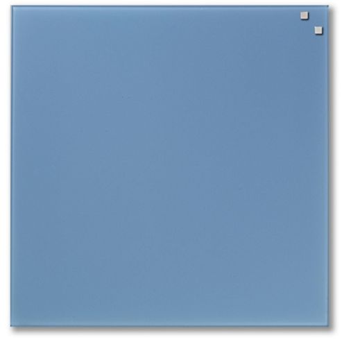 Image of Naga Magnetic Glass Memo Board 45 Cm X 45 Cm - Light Blue