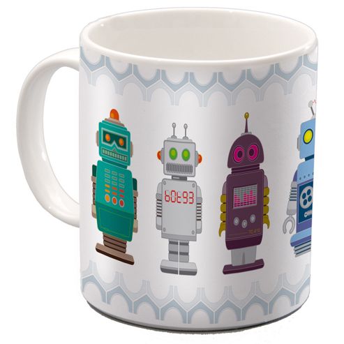 Image of Robotnies Robot Design Bone China Mug