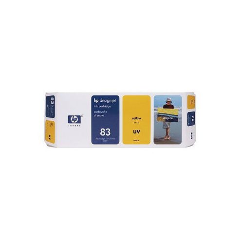 Image of Hp 83 Yellow Uv Ink Cartridge - Yellow