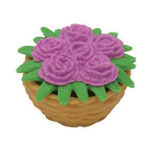 Image of Violet Flower Basket - Puzzle Eraser - Ty Beanies
