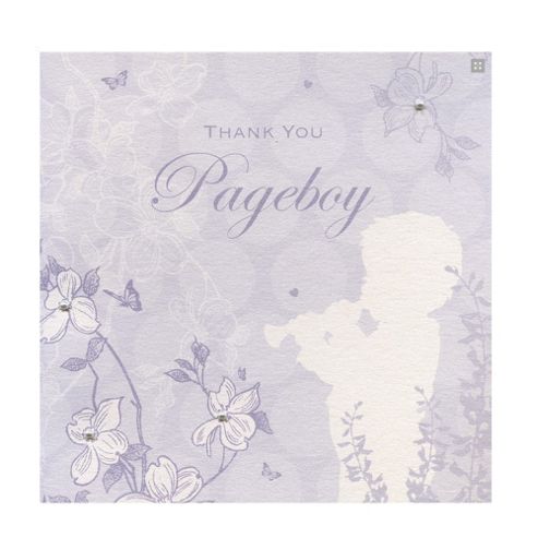 Image of Enchanted Pageboy Wedding Thank You Card