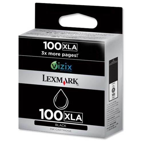 Image of Lexmark Colour No 100xl High Return Program Ink Cartridge - Black