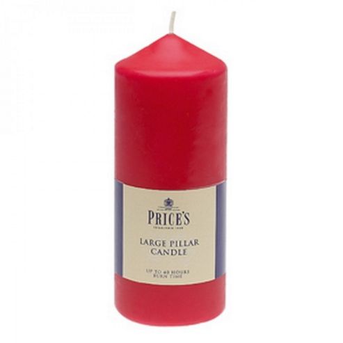 Image of 6 Inch Pillar Candle - Red