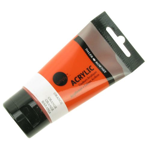 Image of Daler Simply Acrylic Orange 75ml