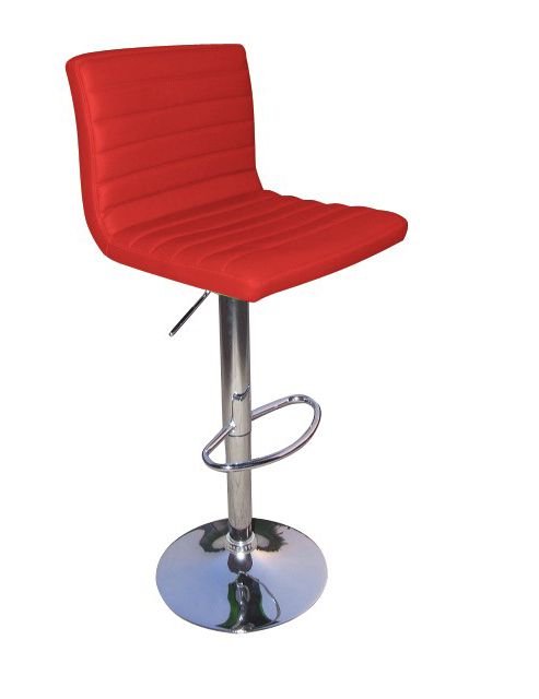 Image of Apollo Red Faux Leather Bar Stool
