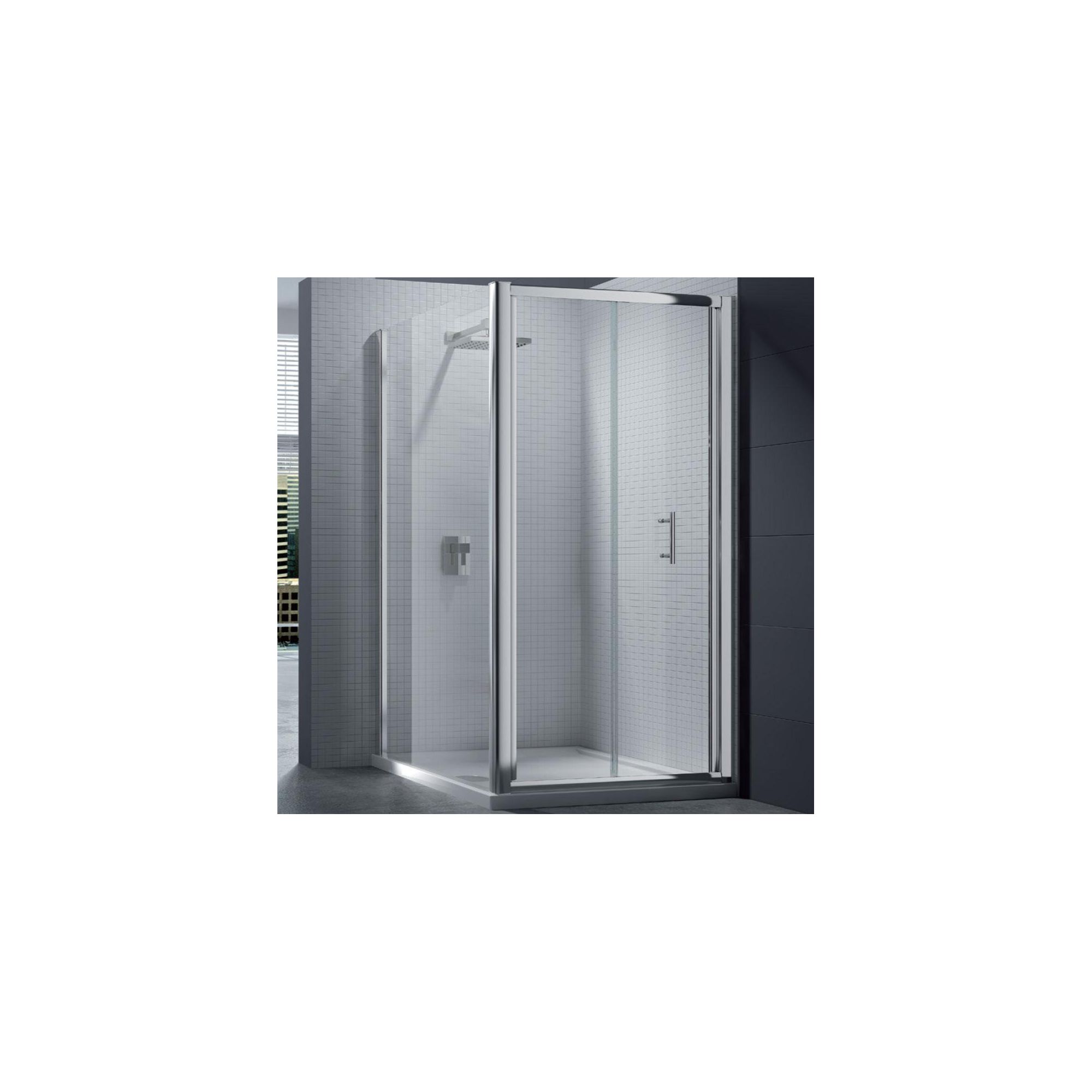 Merlyn Series 6 Bi-Fold Shower Door, 700mm Wide, Chrome Frame, 6mm Glass at Tesco Direct