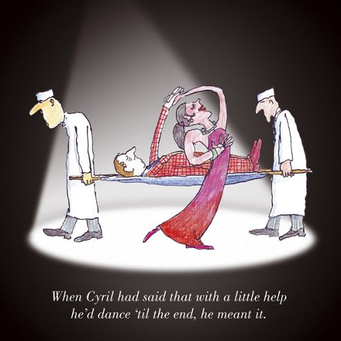 Image of Holy Mackerel Greeting Card - Dance 'til The End Birthday Greetings Card