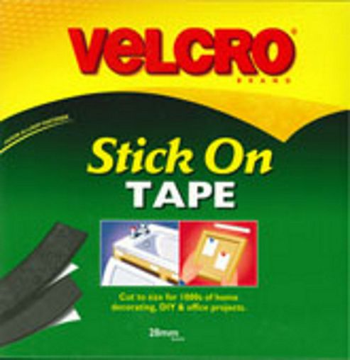 Image of Velcro Stick N Stick 20mm - Black