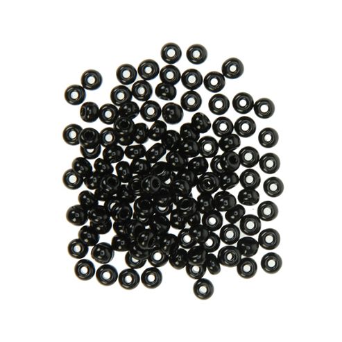 Image of Czech Seed Bead 6/0 Op Black
