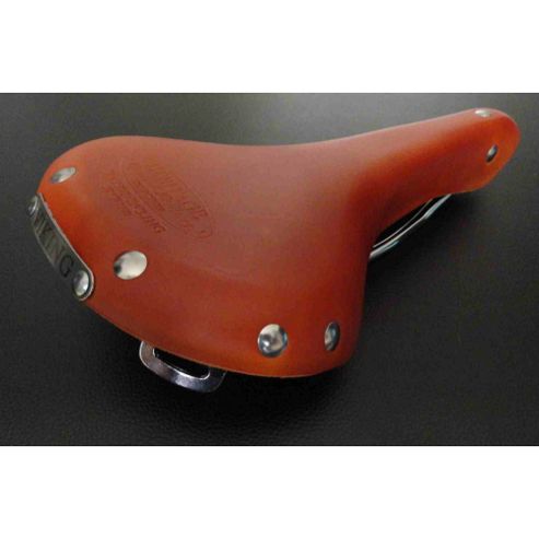 Image of Viking Cromo Leather Saddle 280mm X 150mm - Honey