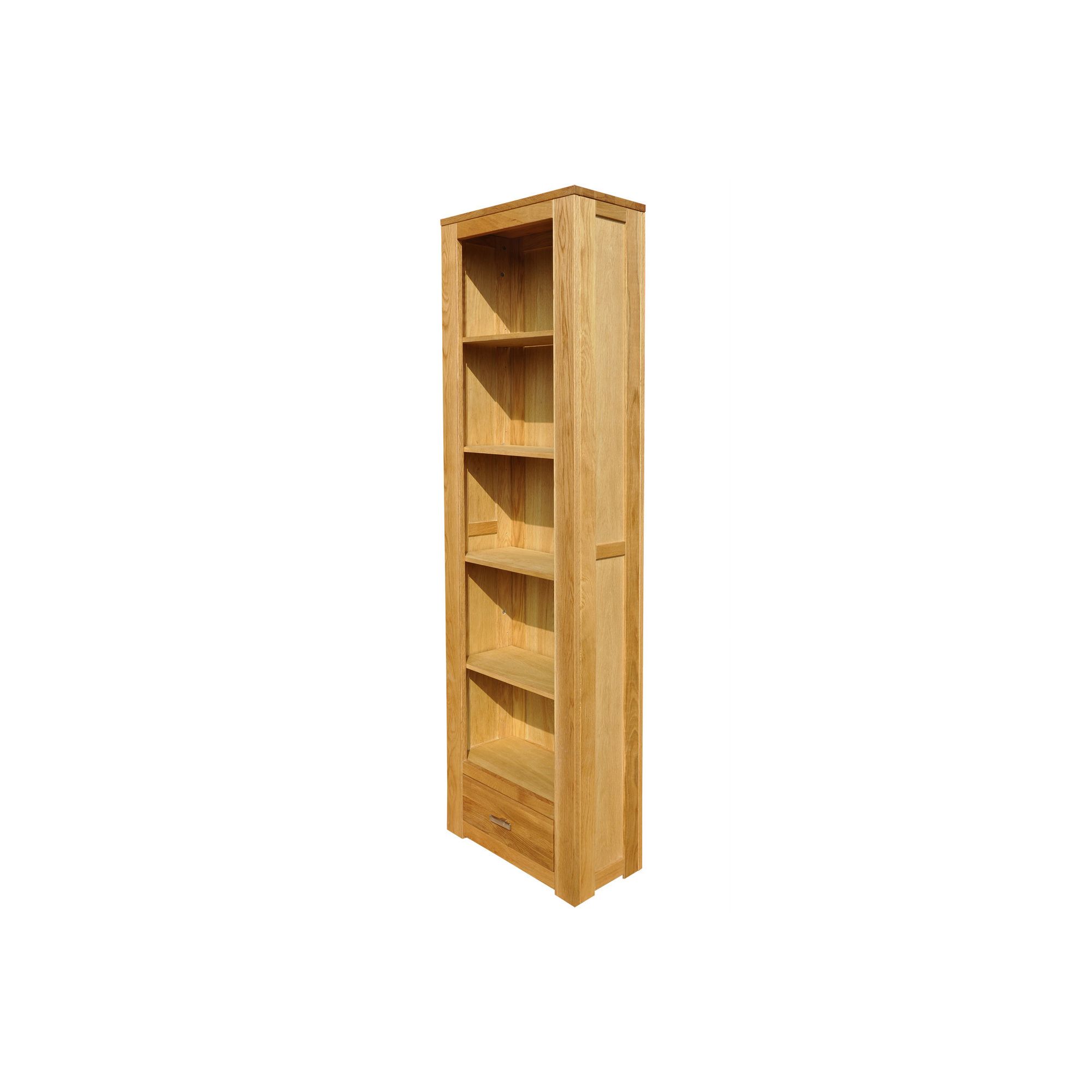 Home Zone Furniture Churchill Oak 2010 Narrow Book Case in Natural Oak at Tescos Direct