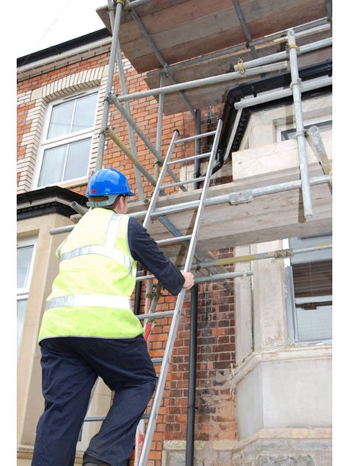 Image of Heavy Duty 6.0m (19.7ft) Tuff Steel Single Pole Ladder