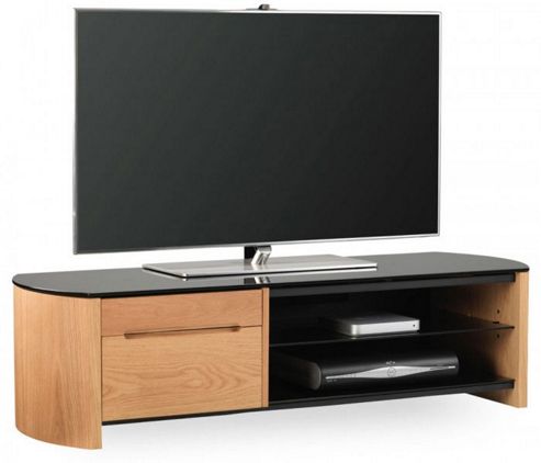 Image of Alphason Fw1350cb Oak Veneer Tv Stand