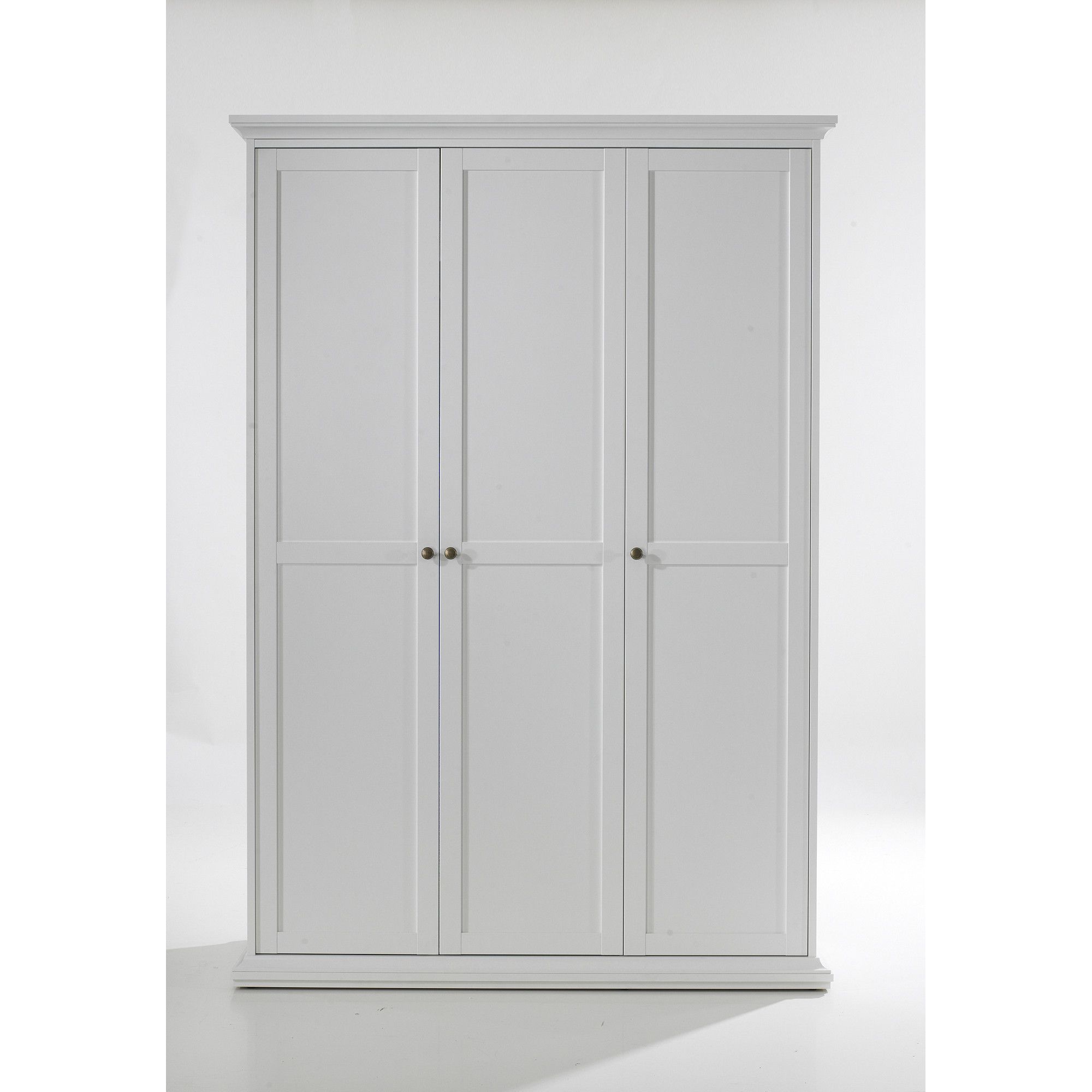 Tvilum Paris Three Door Wardrobe in White at Tesco Direct