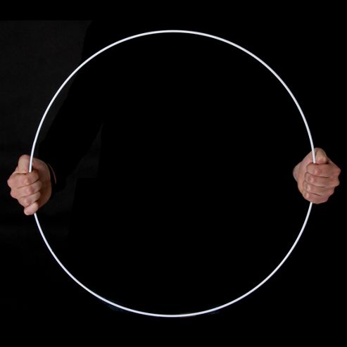 Image of White Coated Lampshade Ring - 560mm (22") Diameter