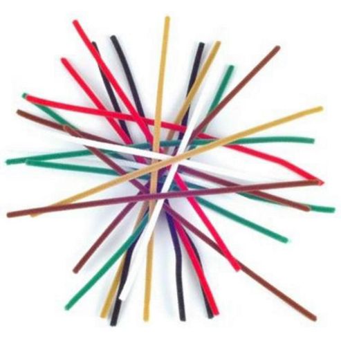 Image of Chenille 6 Mm Assorted Bulk Pack Of 100
