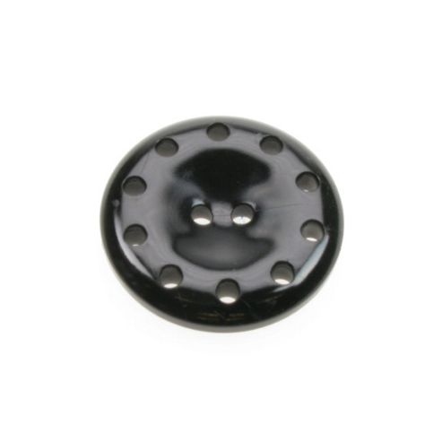 Image of Dill Buttons 38mm 12 Hole Black