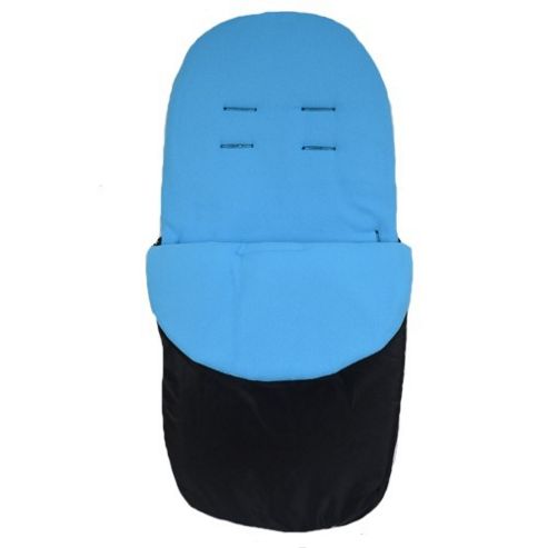 Image of Preciouslittleone Stroller Footmuff (black/turquoise)