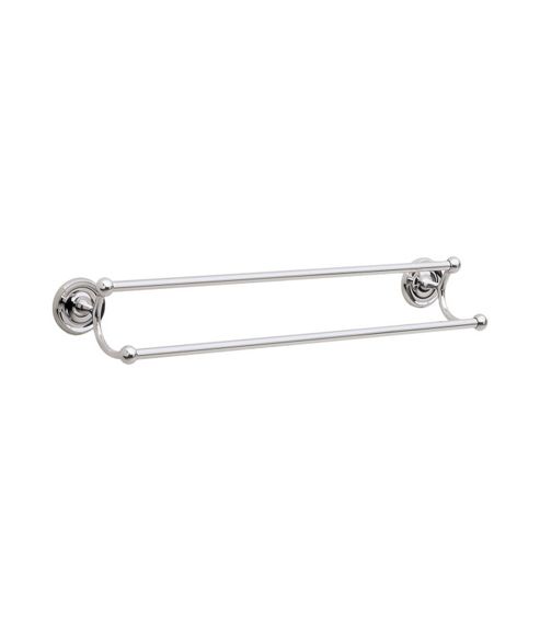Image of Smedbo Villa Double Towel Rail - Polished Brass