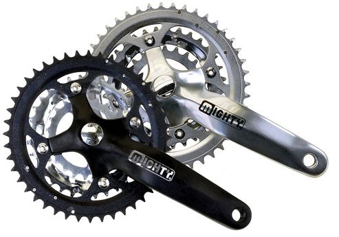 Image of Mighty 22/32/44 Alloy/steel Chainset - Black