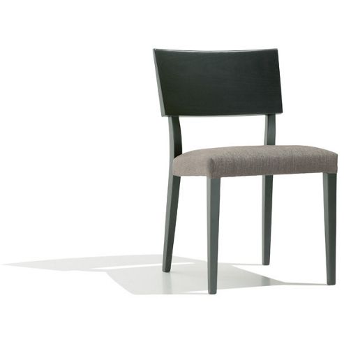Image of Andreu World Britt Large Back Side Chair - Fabric Field-light Grey