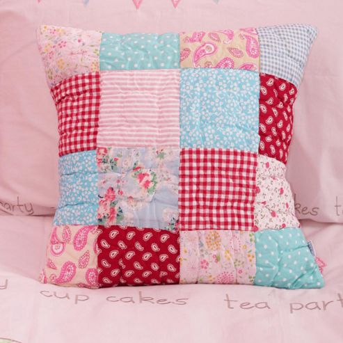 Image of Tea Party Quilted Children's Cushion