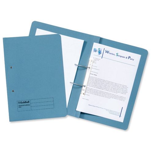 Image of Guildhall Super Heavyweight Pocket Spiral File Blue 211/6000 Pack Of 25