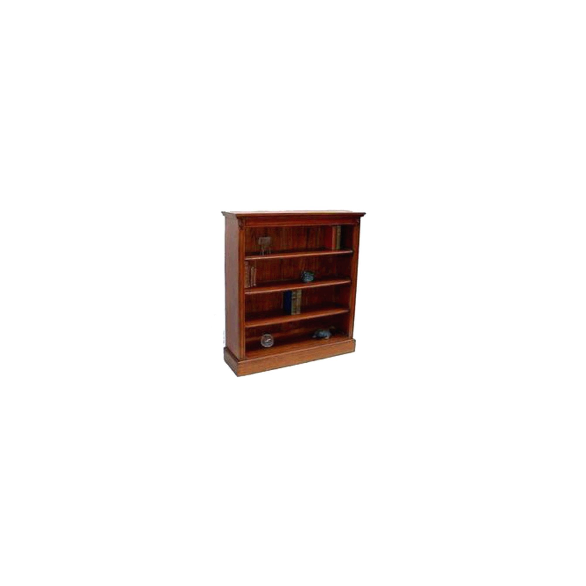 Lock stock and barrel Mahogany Low Wide 3 Shelf Bookcase in Mahogany at Tesco Direct