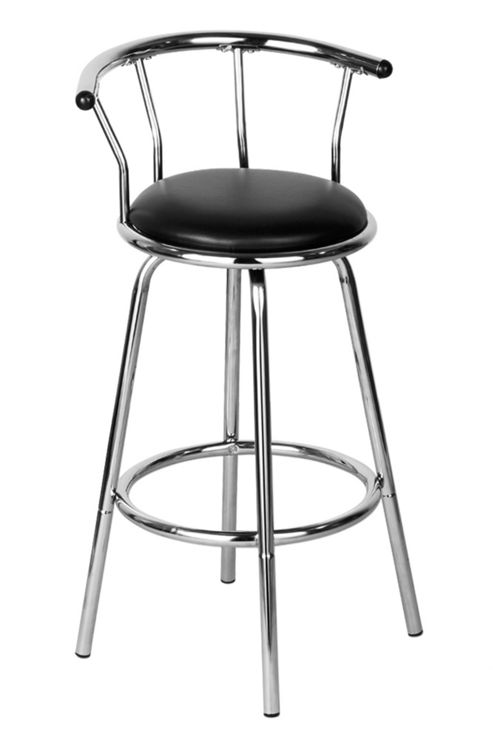 Image of Premier Housewares Revolving Barstool - Black