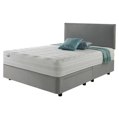 Image of Silentnight Mirapocket 1200 Latex Non Storage King Divan Light Grey No Headboard