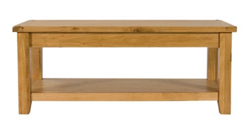 Image of Elements Brunswick Dining Coffee Table In Warm Lacquer