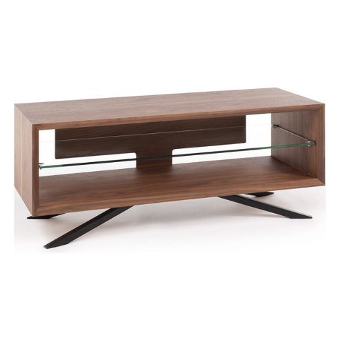 Image of Arena-aa110w Walnut Tv Stand For Up To 55 Tvs