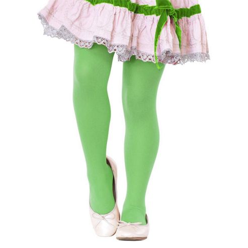 Image of Childrens Tights - Green - Age 4-6