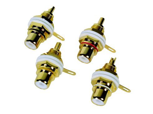 Image of Gold Ch Phono Socket Yellow