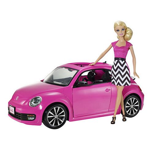 Image of Barbie Volkswagen The Beetle Car With Barbie Doll