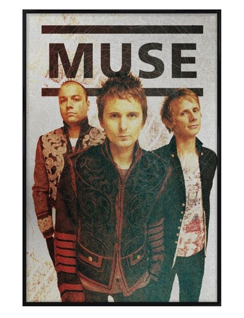 Image of Gloss Black Framed English Rock Band Muse Poster