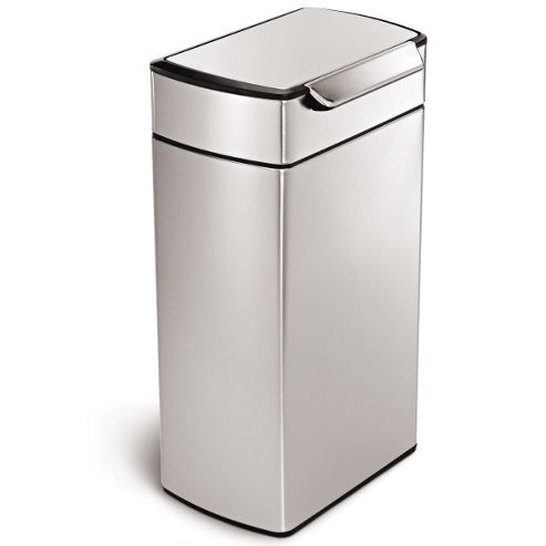 Image of Simplehuman 40 Litre Touch-bar Bin - 40cm W X 29cm D X 71cm H