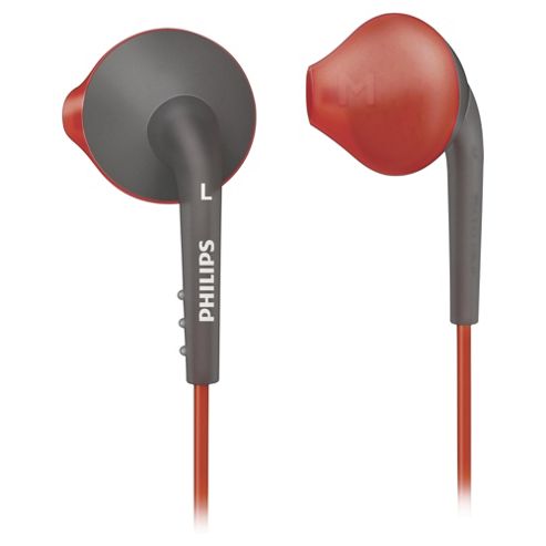 Image of Philips Shq1200 Actionfit Sports In-ear Headphones - Red