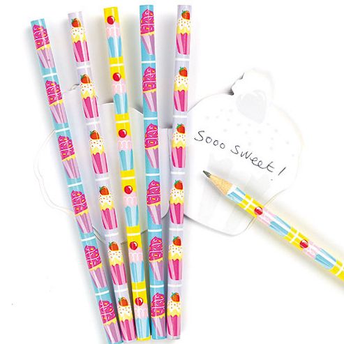Image of Party Bag Scented Cool Cupcakes Pencils(pack Of 6)