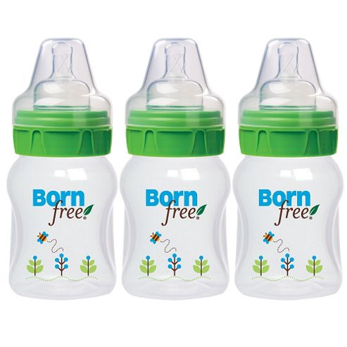 Image of Born Free Deco Baby Feeding Bottle 150ml/5oz 3pk