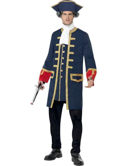 Image of Pirate Commander - Adult Costume Size: 42-44