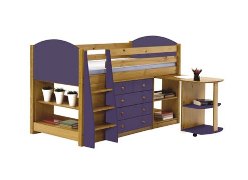 Image of Verona Mid Sleeper Set 1 Antique With Lilac Details