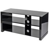 Reversible Black and Chrome TV Stand for up to 42 inch TVs